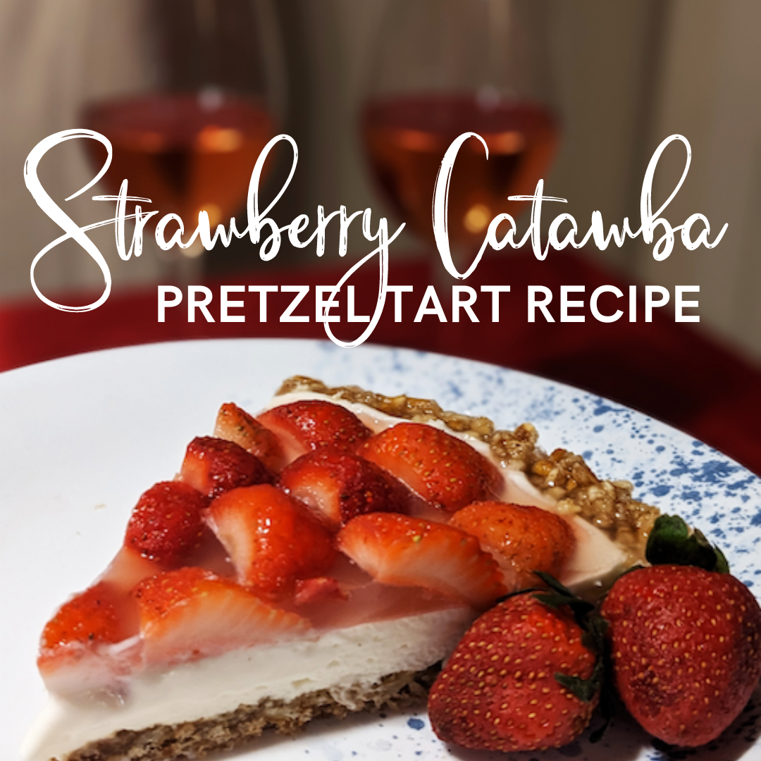 Strawberry Catawba Pretzel Tart