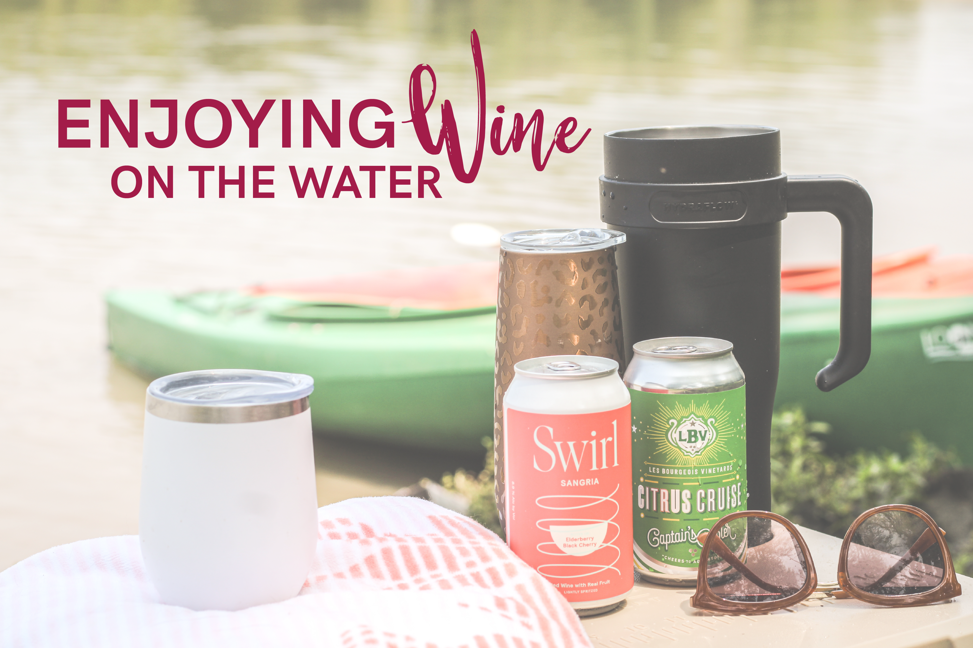 Enjoying wine on the water
