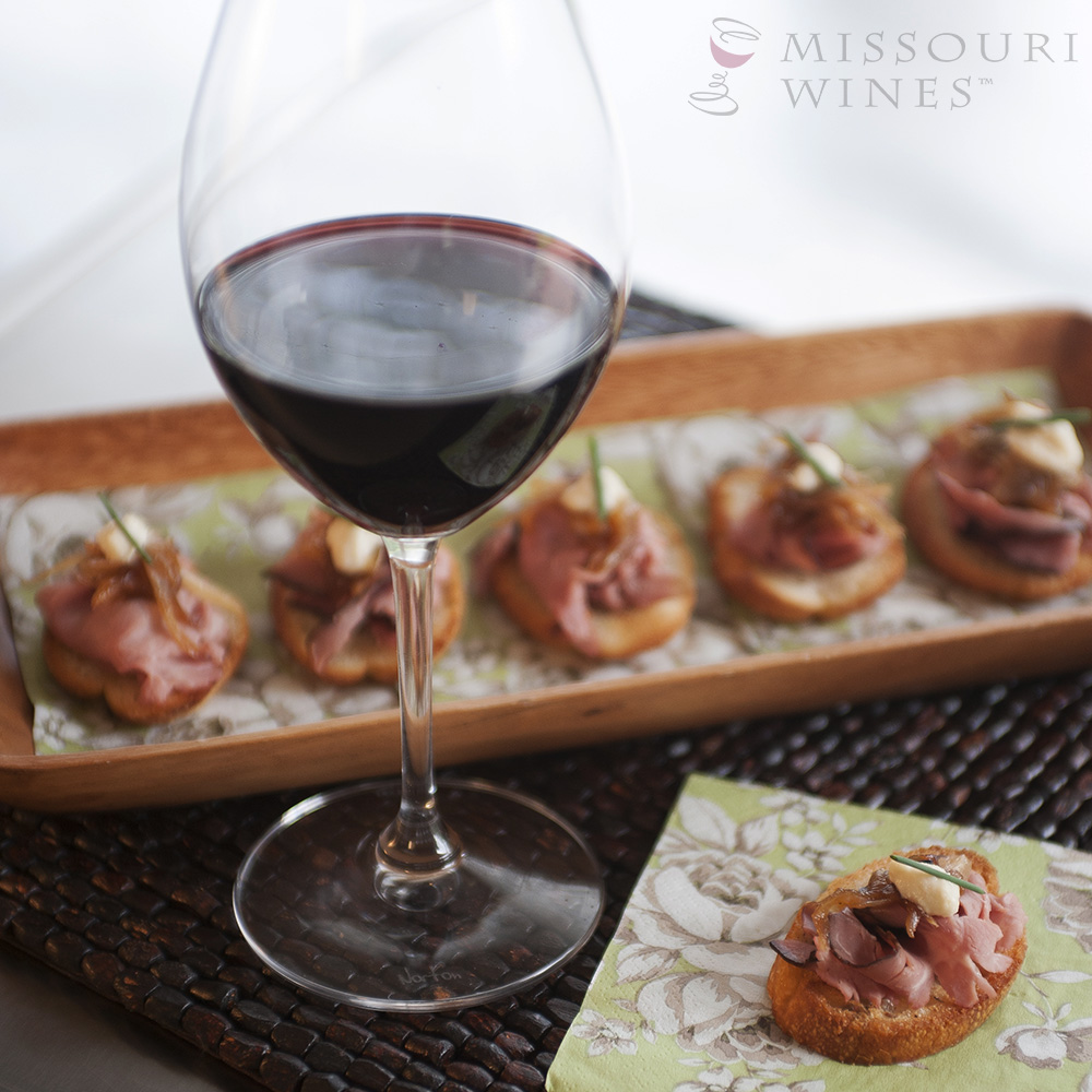 Missouri’s Best Kept Red Wine Secret: Chambourcin alongside appetizers 