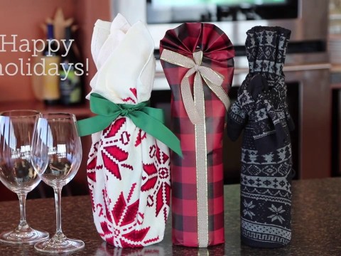 How to Gift Wrap Wine Bottles - Three Ways