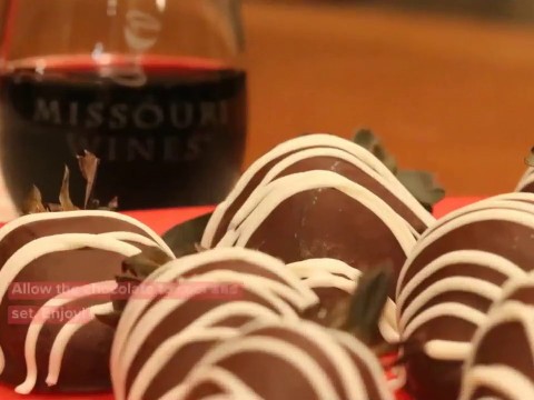 Wine Infused Chocolate Covered Strawberries Recipe