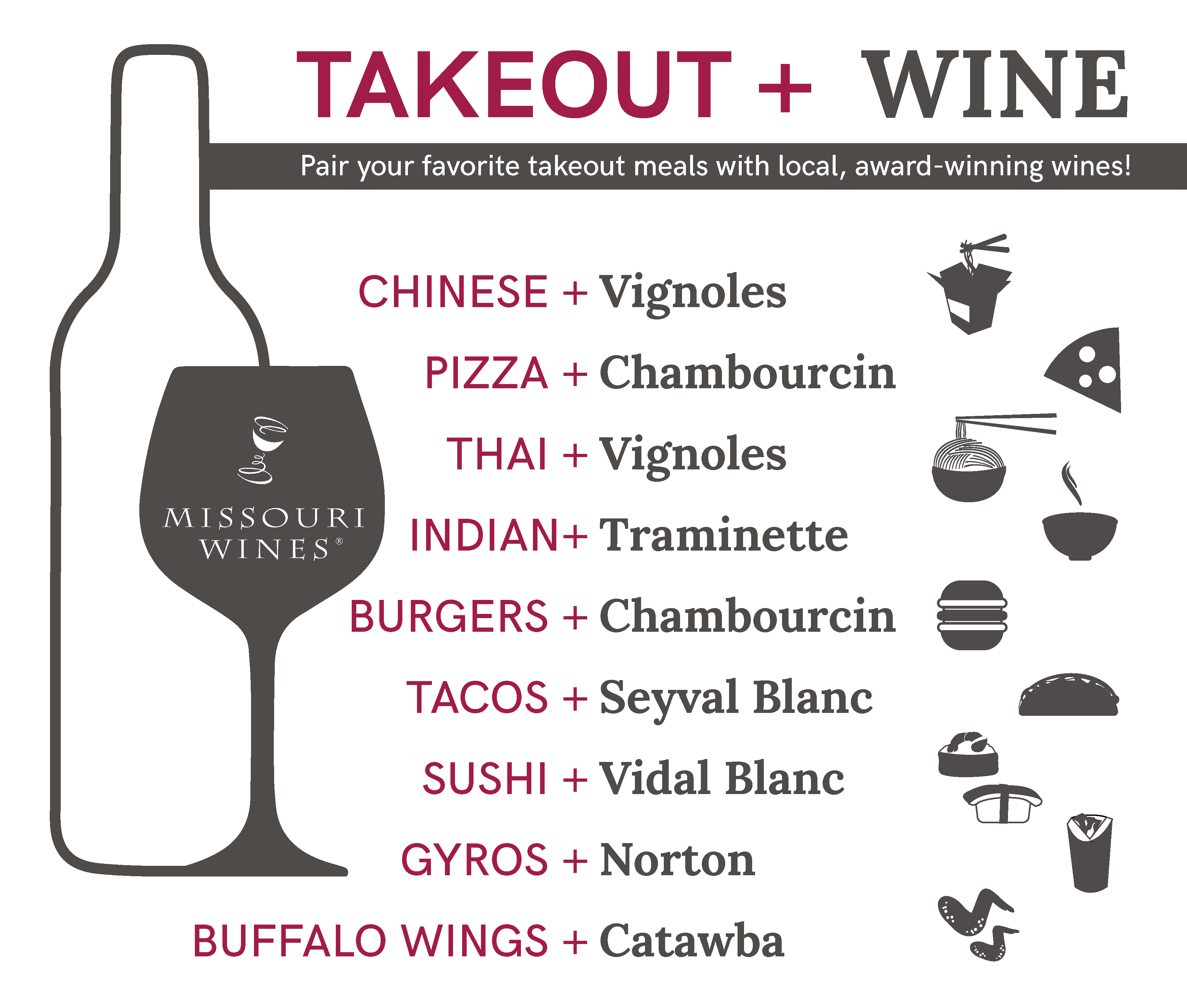 Takeout & Wine Pairing