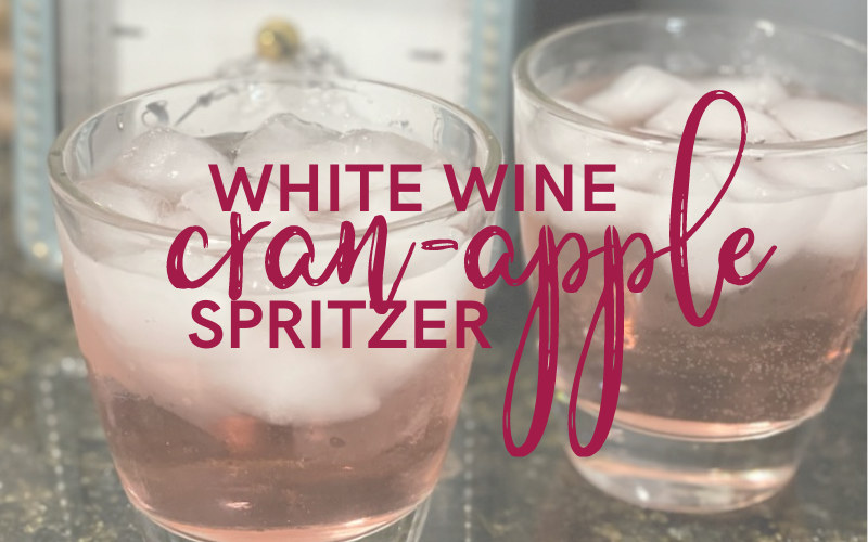 white wine cranapple spritzer