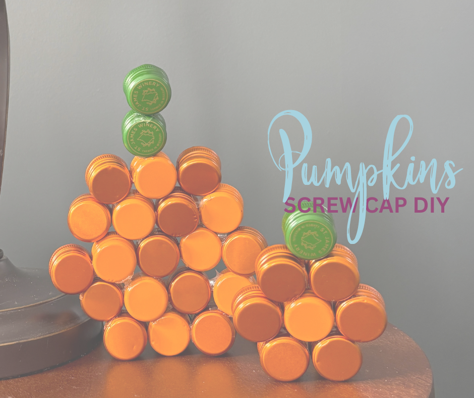 Screw Cap Pumpkins with text overlayed