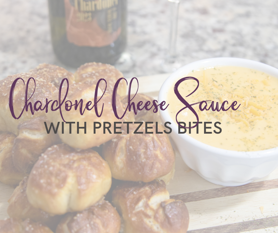 Chardonel Cheese Sauce with Pretzel Bites