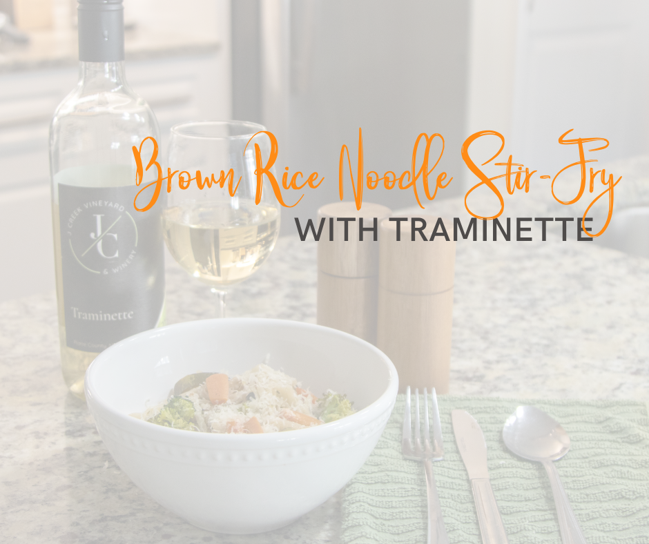 Brown Rice Noodle Stir-Fry with Traminette