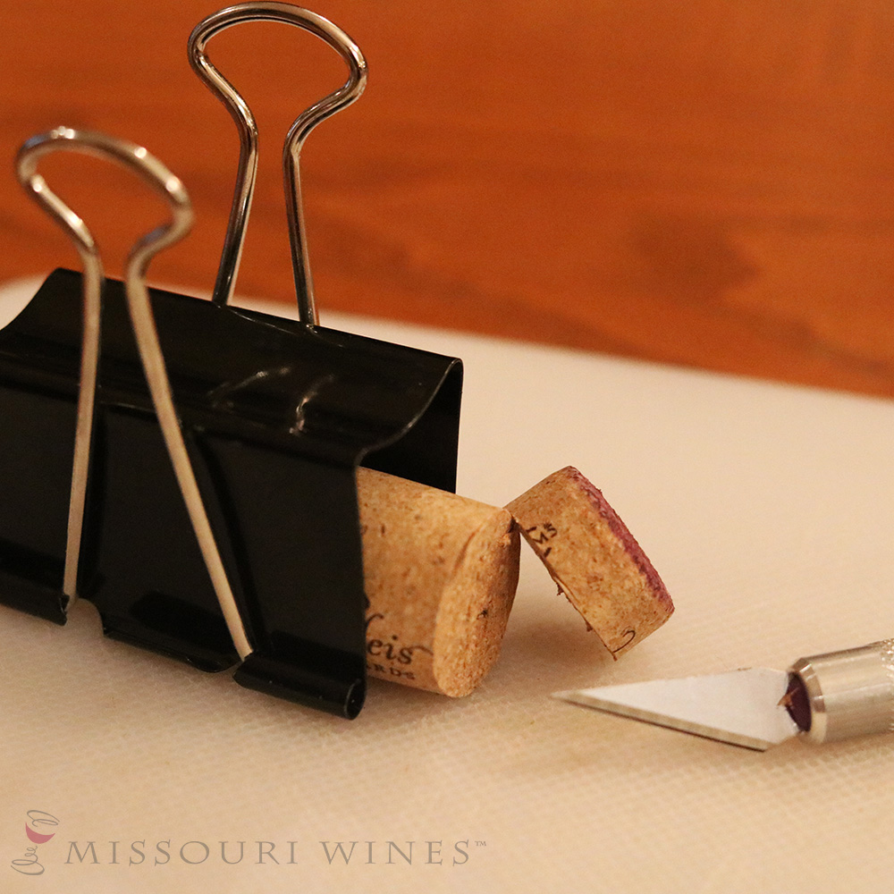 Wine cork life hack - safer slicing | MO wine