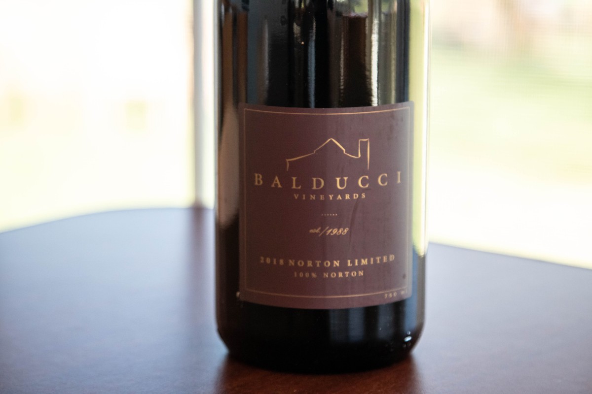 Balducci Vineyards Norton Limited wine bottle label