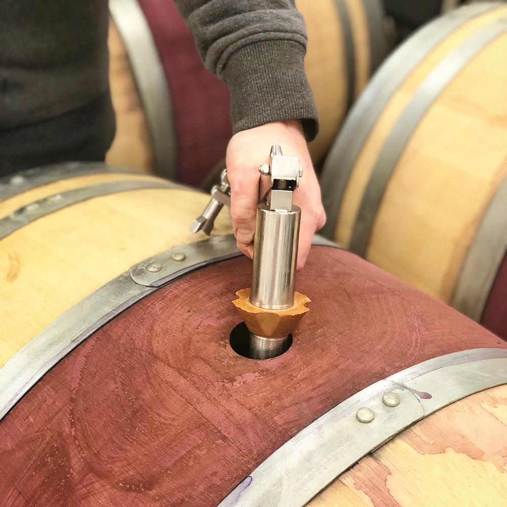 Barrel work inside KC Wineworks | MO Wine 