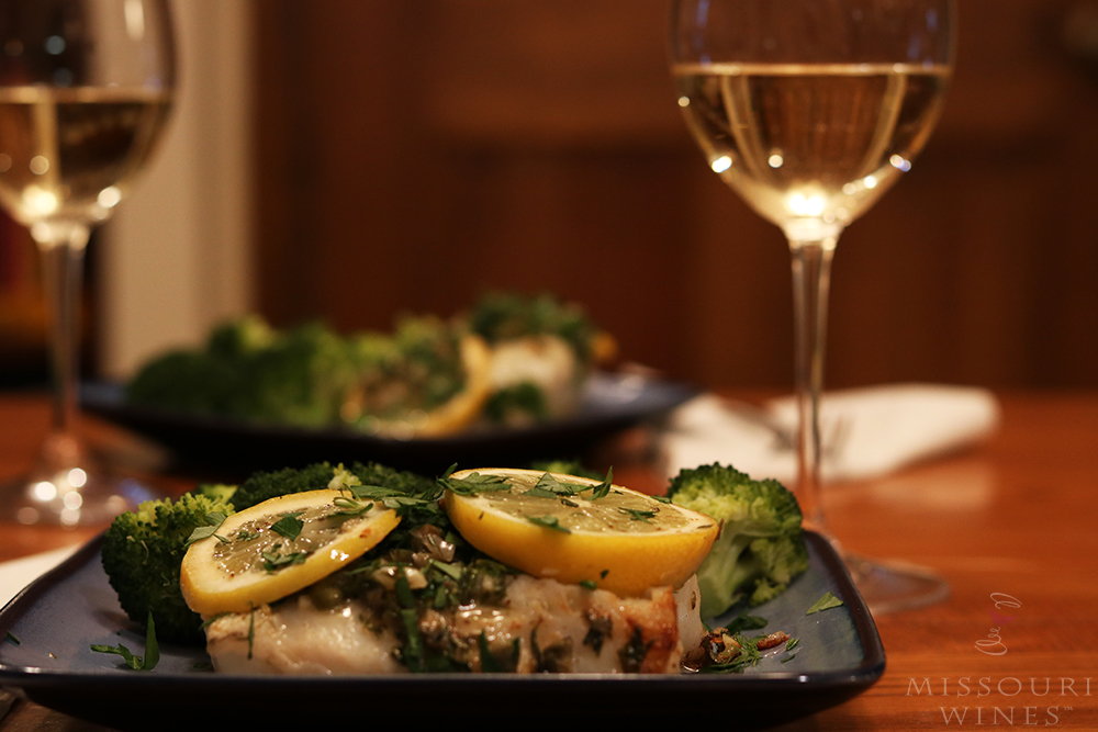 Bright and Light Fish with Vidal Blanc  