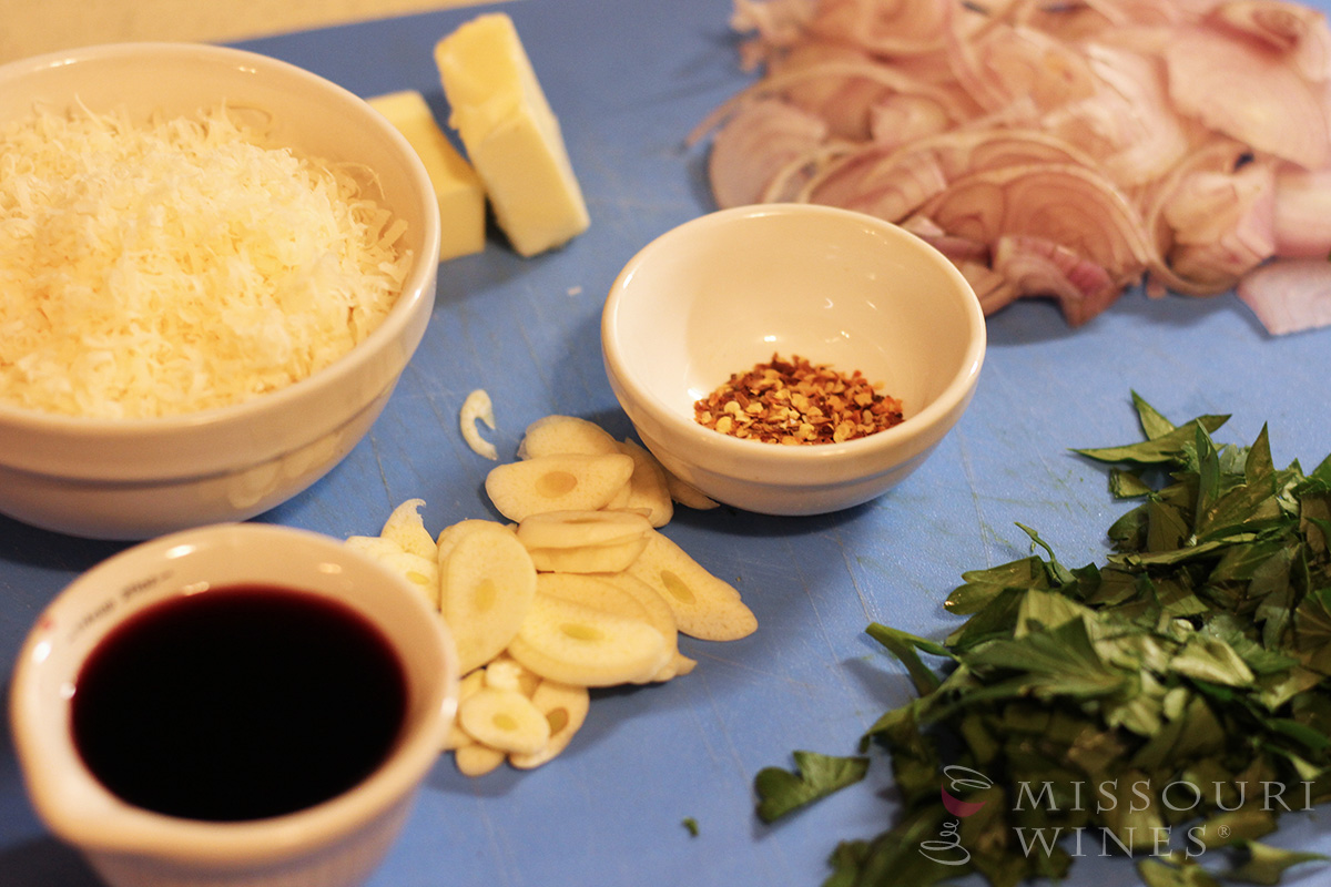 Pasta Cooked in Red Wine - Missouri Wine 