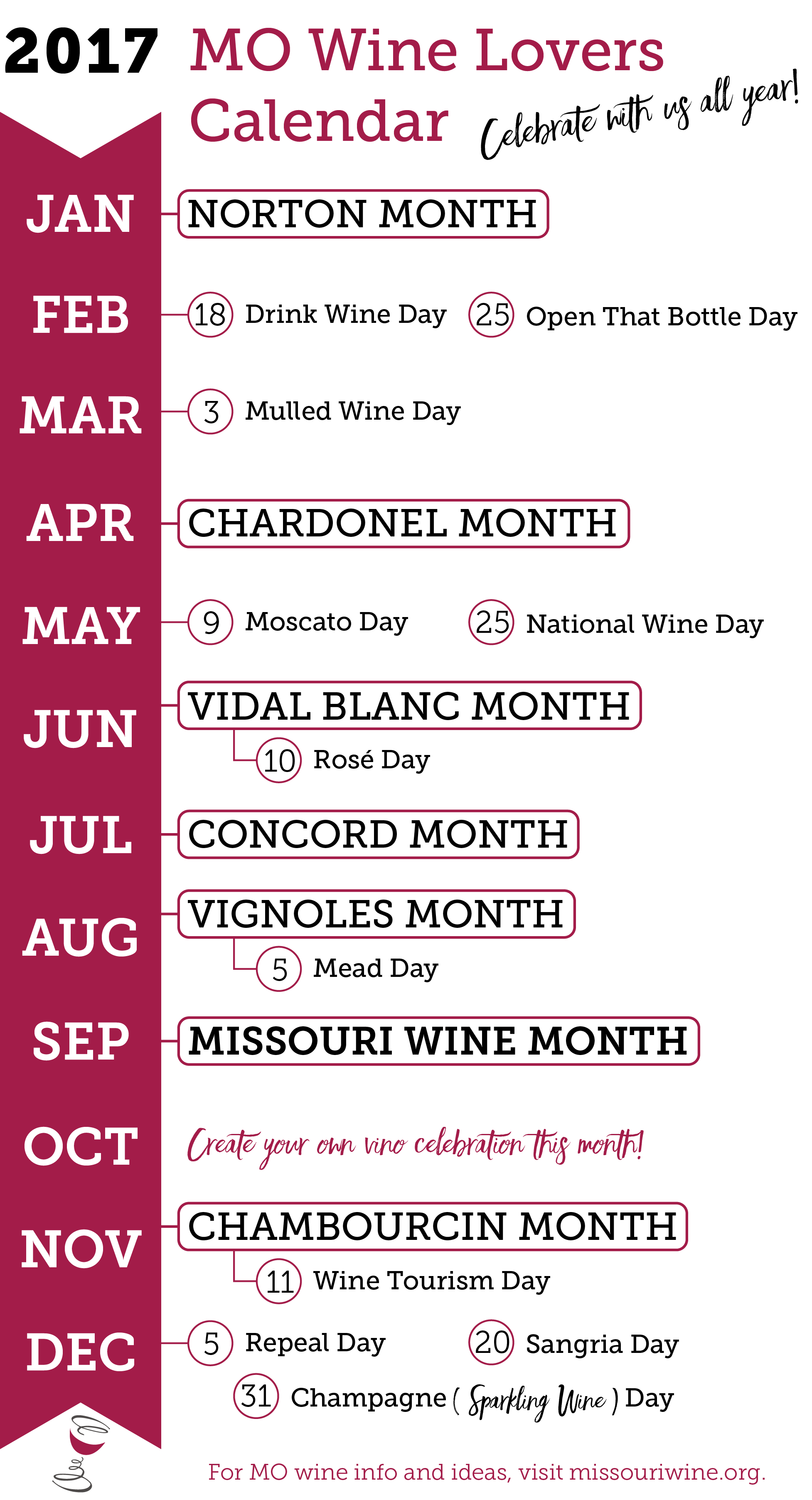 2017 MO Wine Lovers Calendar 
