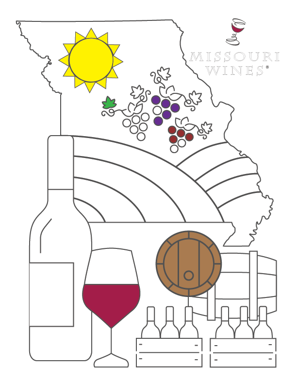 MO Wine + Coloring = Simple Stress Relief!