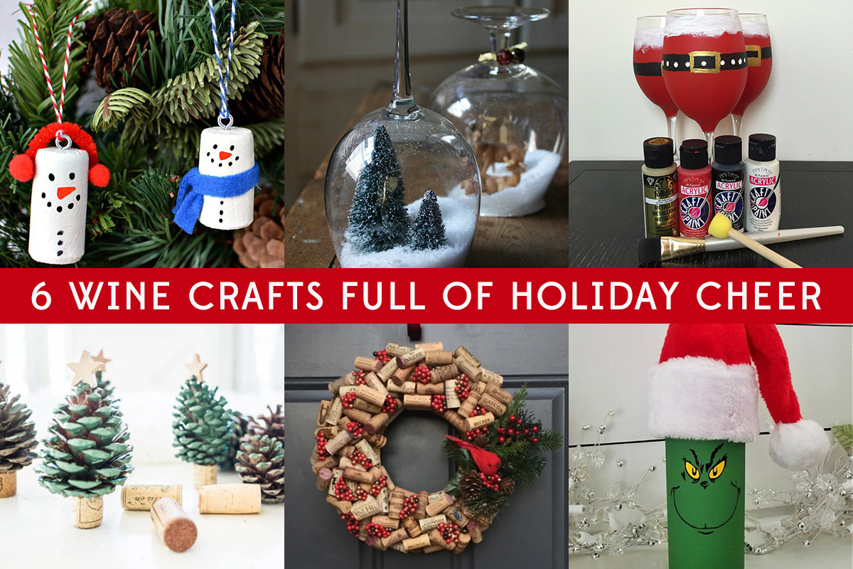 6 Wine Crafts Full of Holiday Cheer