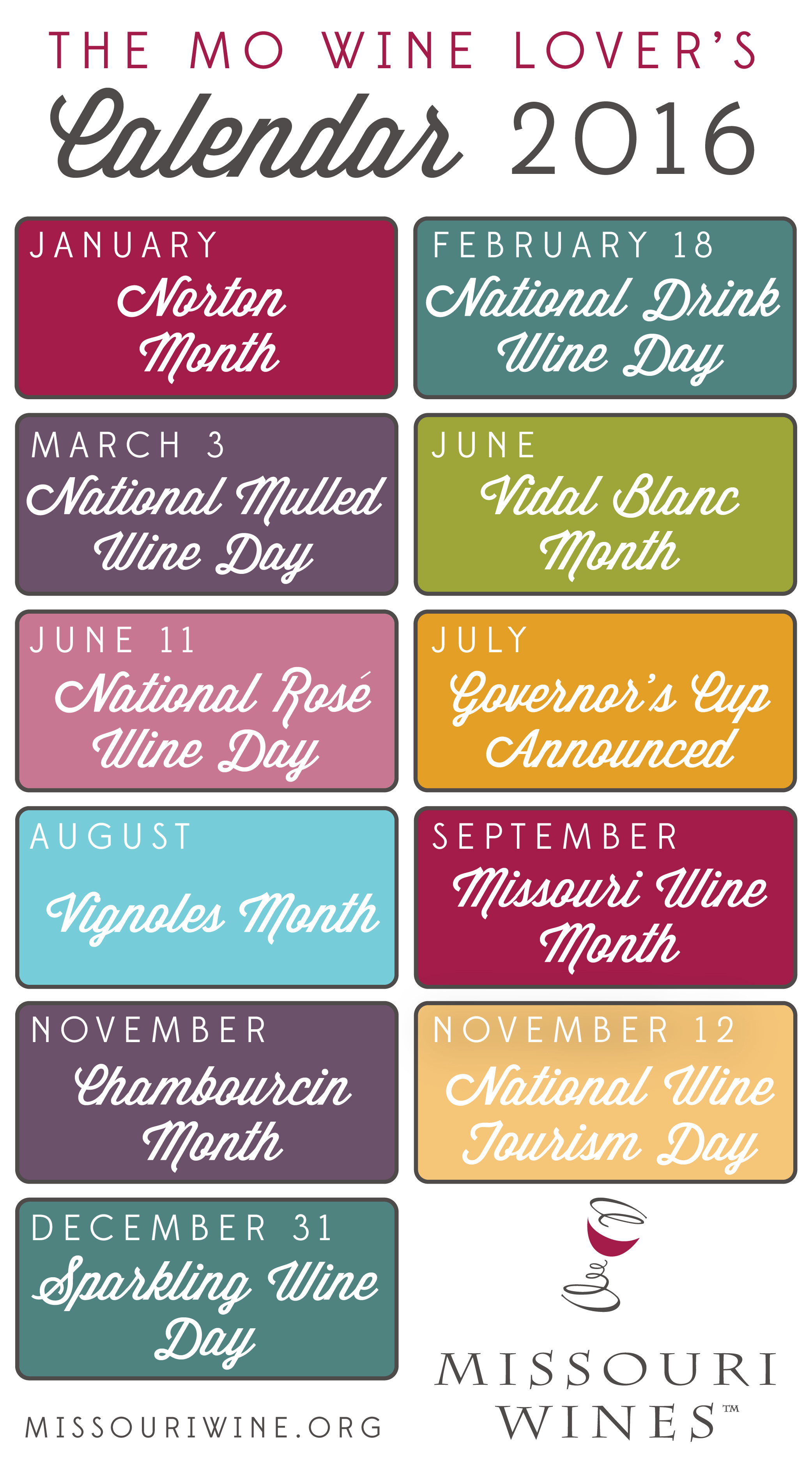 The MO Wine Lover’s Calendar