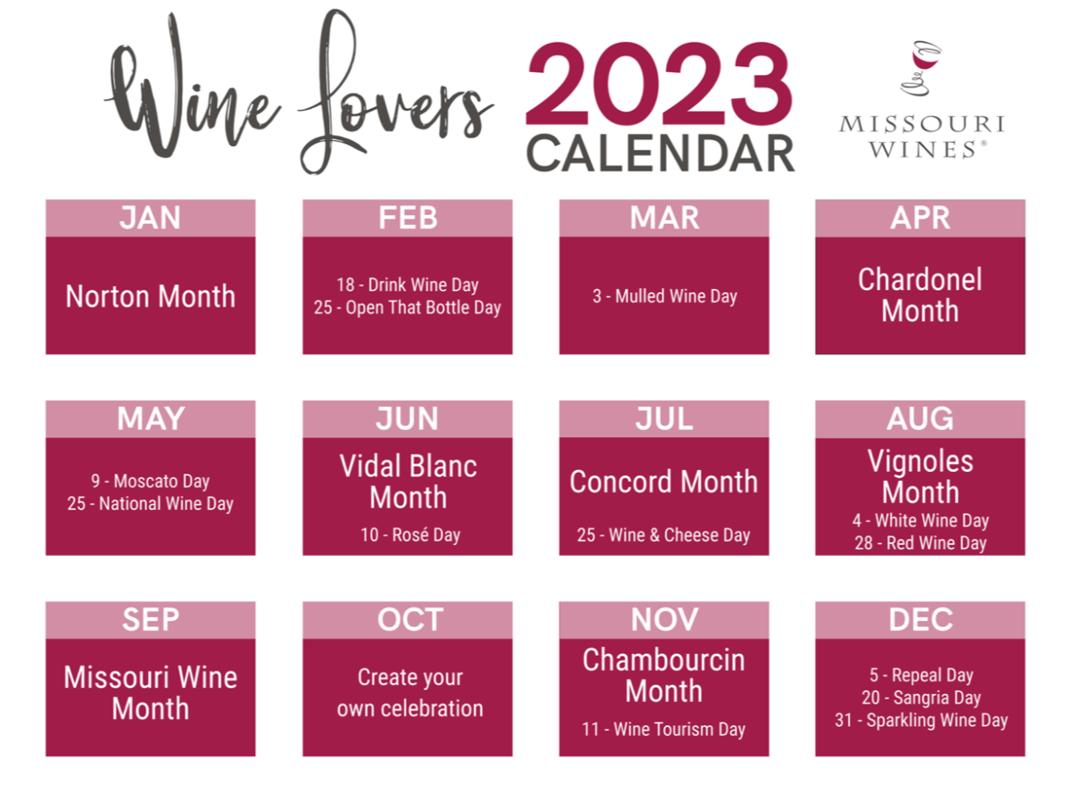 2023 Wine Lover's Calendar