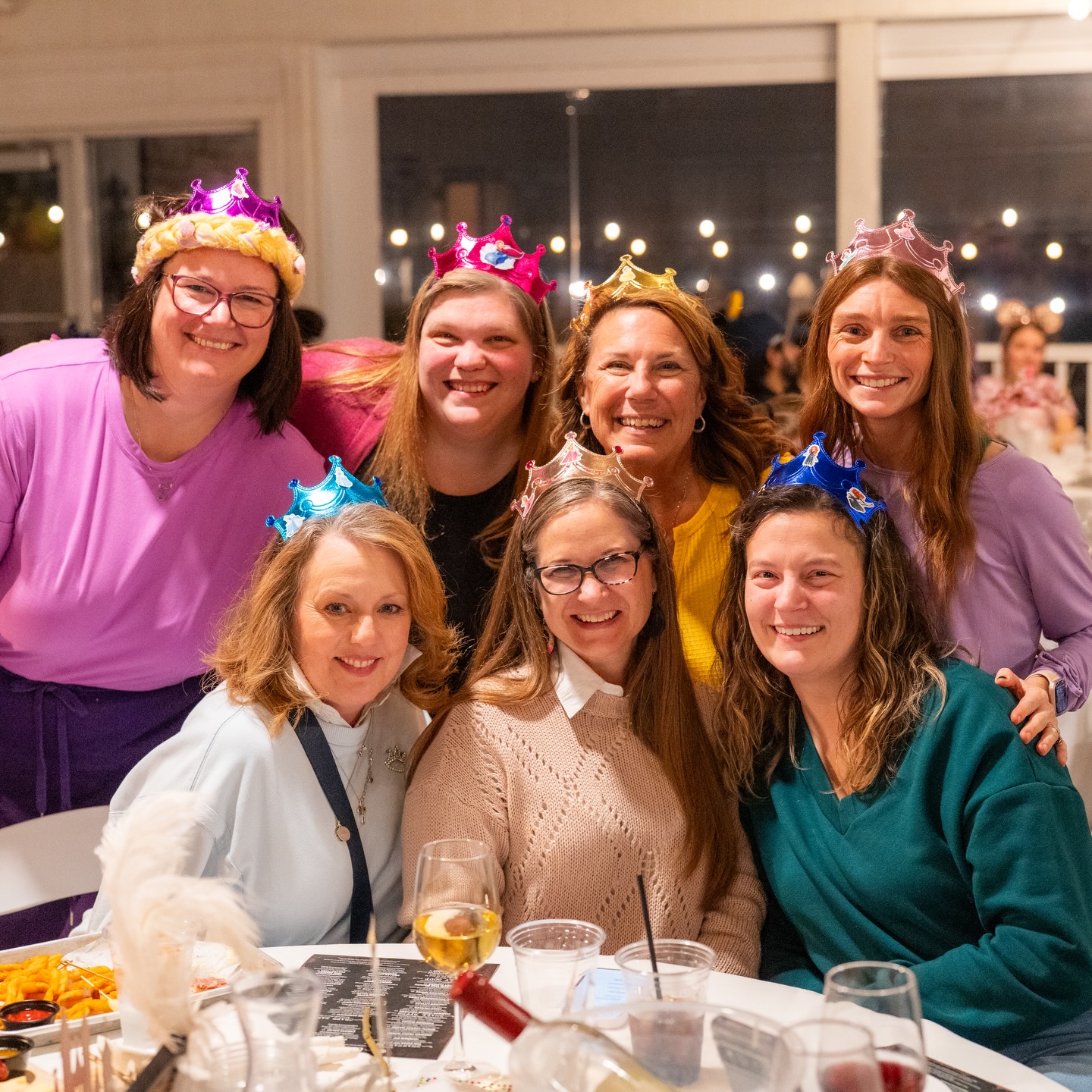 Women playing Disney Trivia