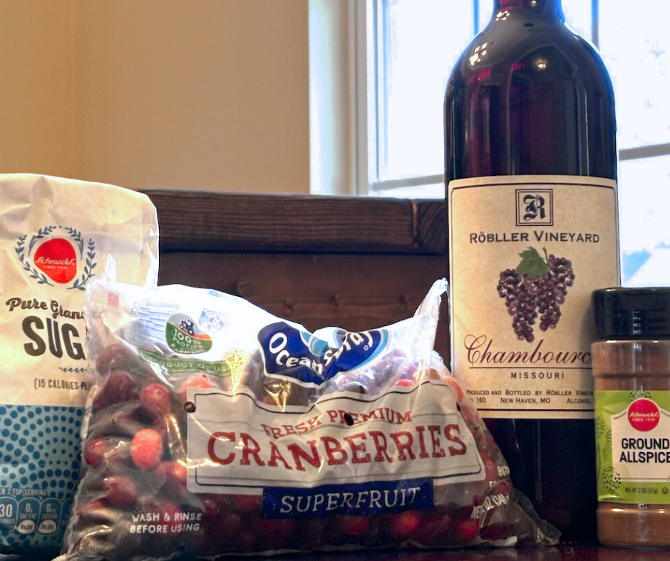 Ingredients for Cranberry Sauce
