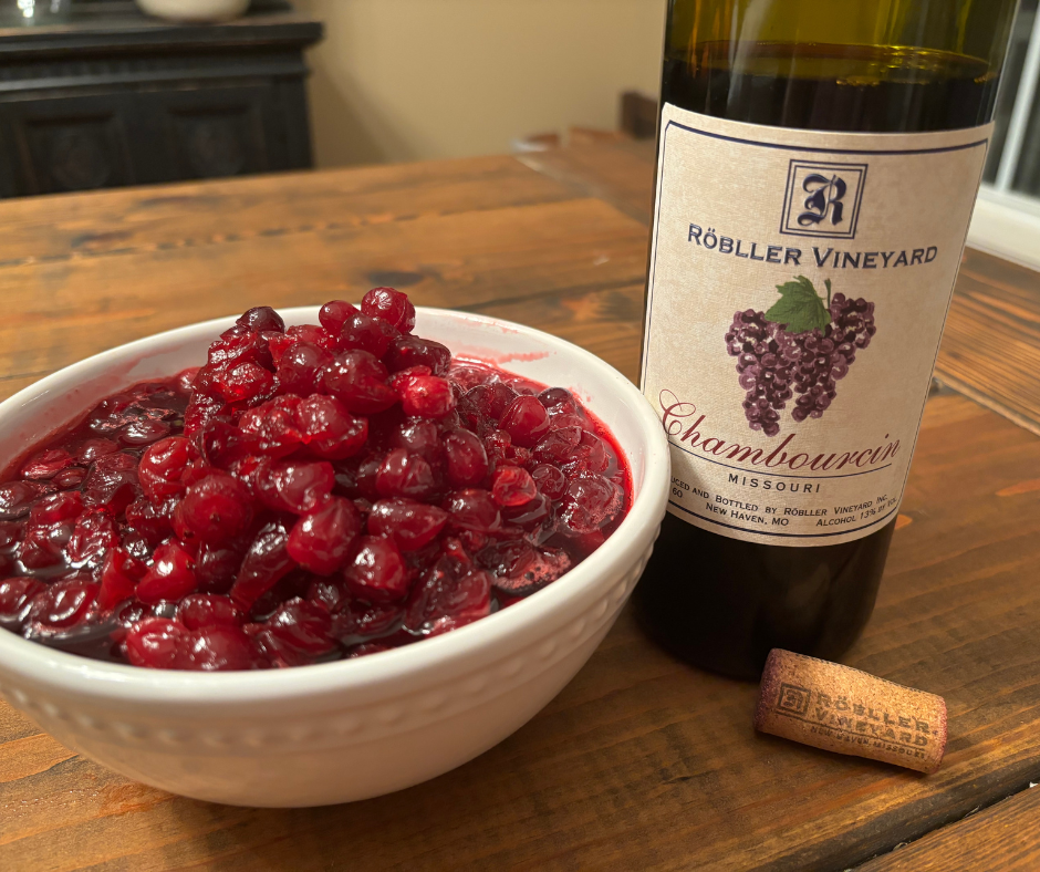 Chambourcin cRANBERRY SAUCE