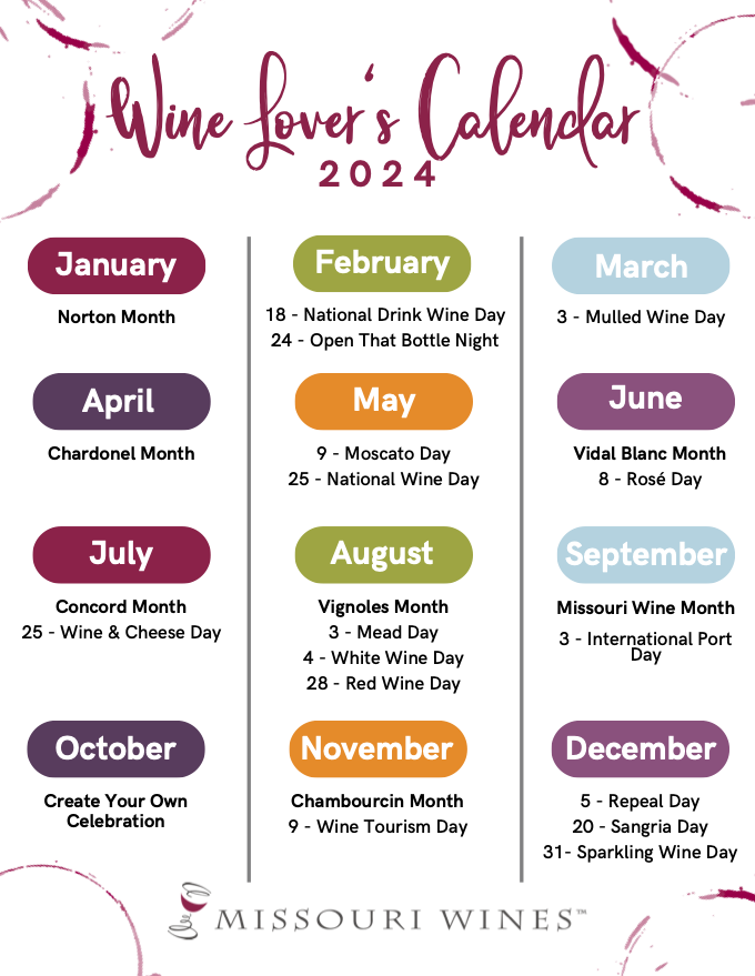 2024 Wine Lover's Calendar