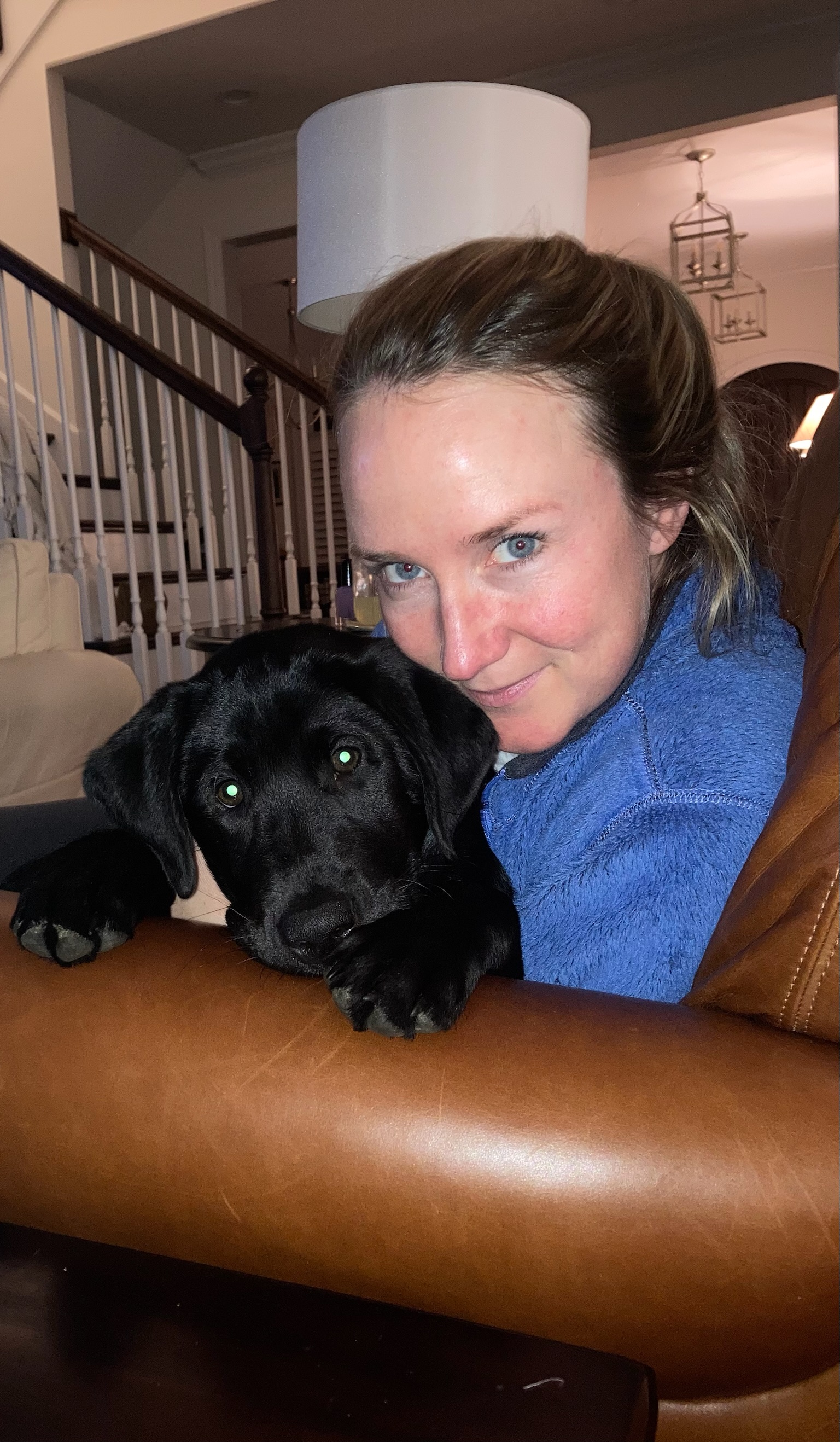 Lauren and her dog Weller
