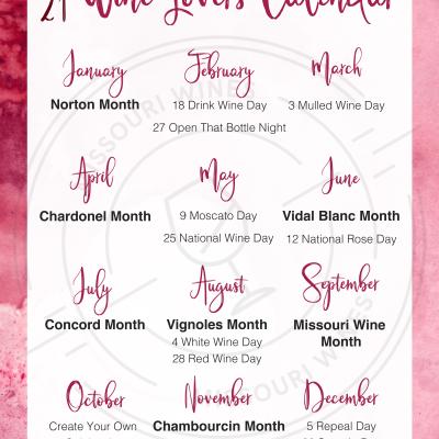 The MO Wine Lover’s Calendar