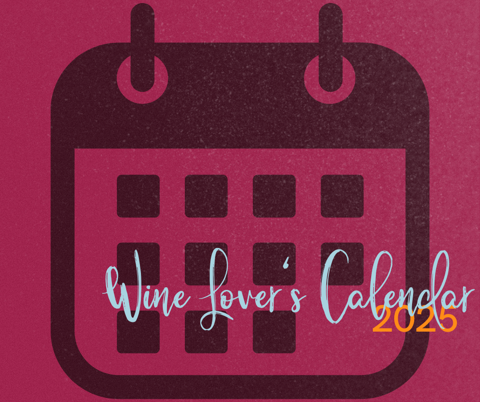 Calendar icon overlayed with Wine Lover's Calendar text