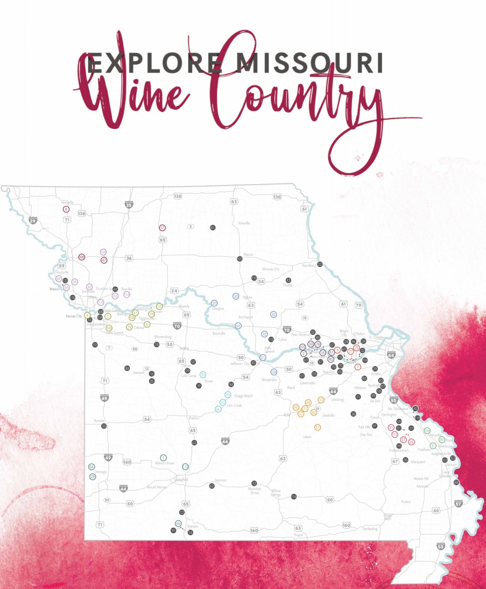 Wineries In Missouri Map - Angie Bobette